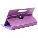 Wholesale Universal 7 inch 360 Premium Flip Leather Tablet Case (Purple)